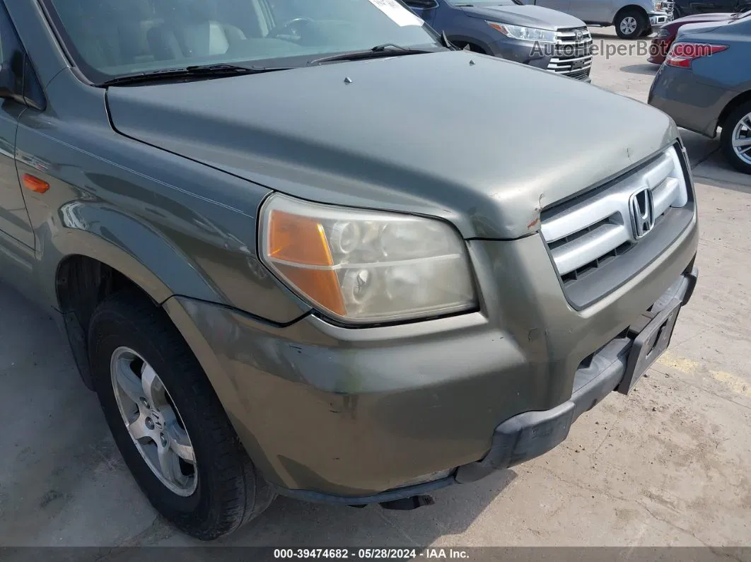 2007 Honda Pilot Ex-l Green vin: 5FNYF18547B026832