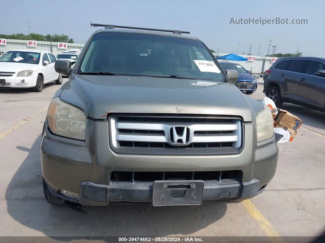 2007 Honda Pilot Ex-l Зеленый vin: 5FNYF18547B026832