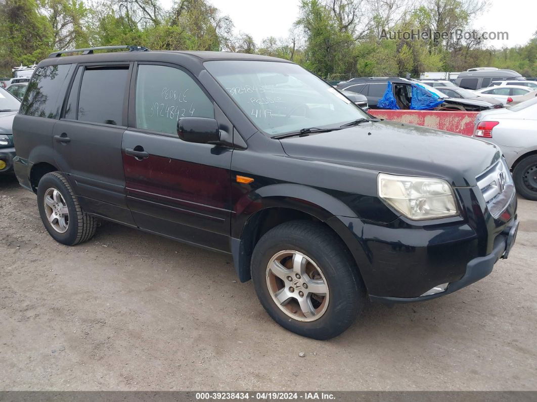 2007 Honda Pilot Ex-l Black vin: 5FNYF18557B002412