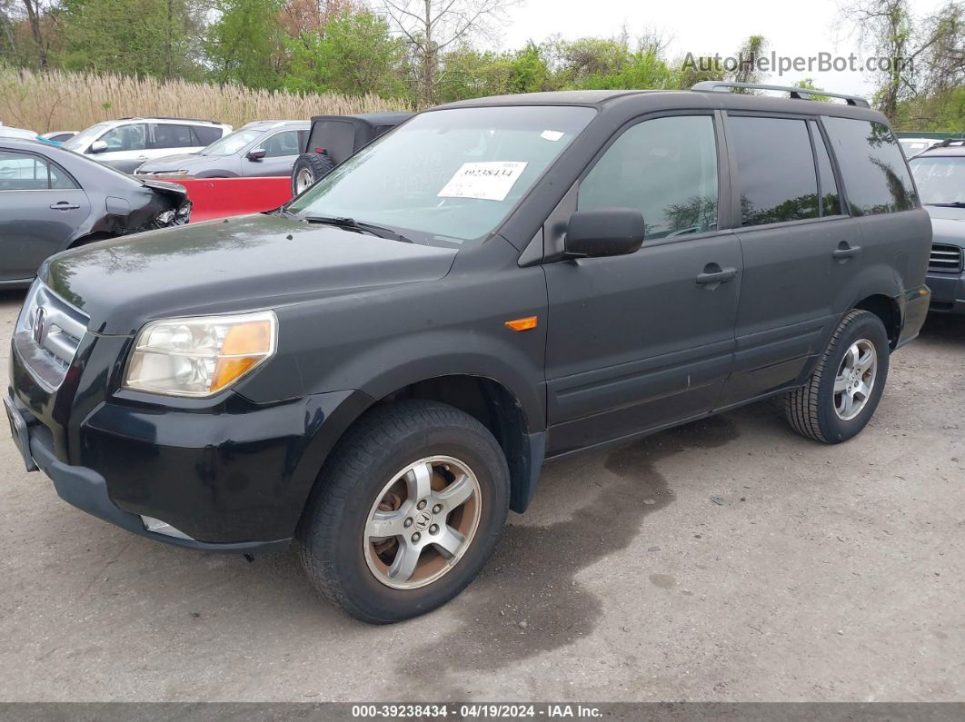 2007 Honda Pilot Ex-l Black vin: 5FNYF18557B002412