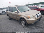 2007 Honda Pilot Ex-l Beige vin: 5FNYF18557B004130