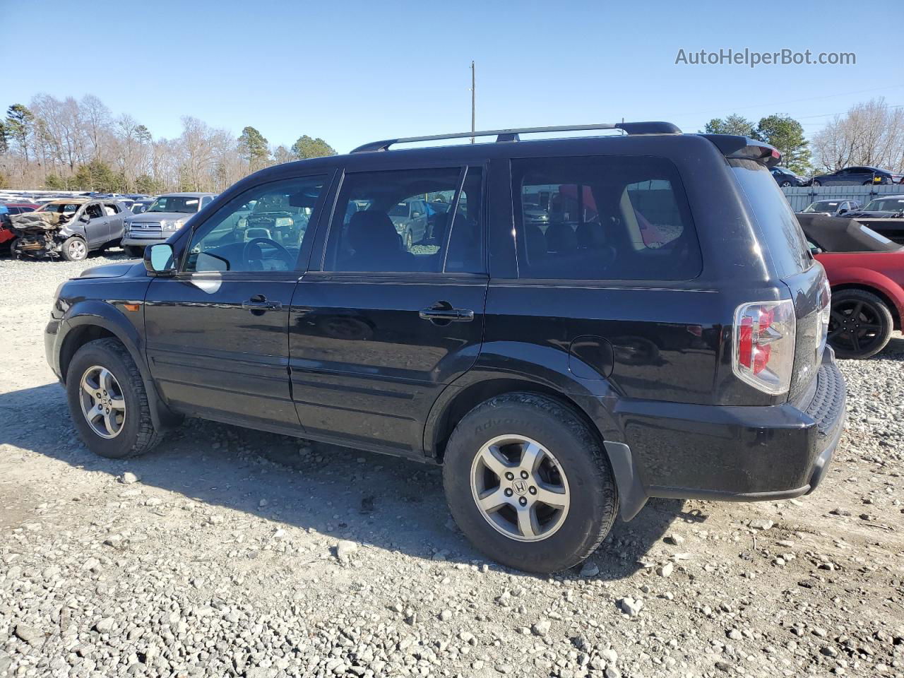 2007 Honda Pilot Exl Black vin: 5FNYF18557B006640