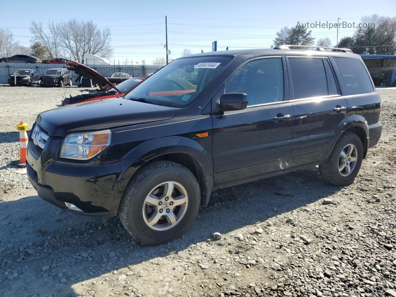 2007 Honda Pilot Exl Черный vin: 5FNYF18557B006640