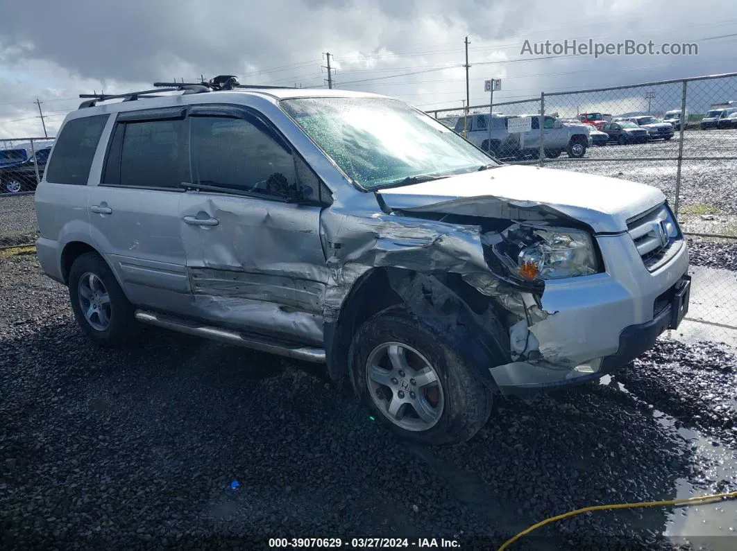 2007 Honda Pilot Ex-l Silver vin: 5FNYF18557B008470