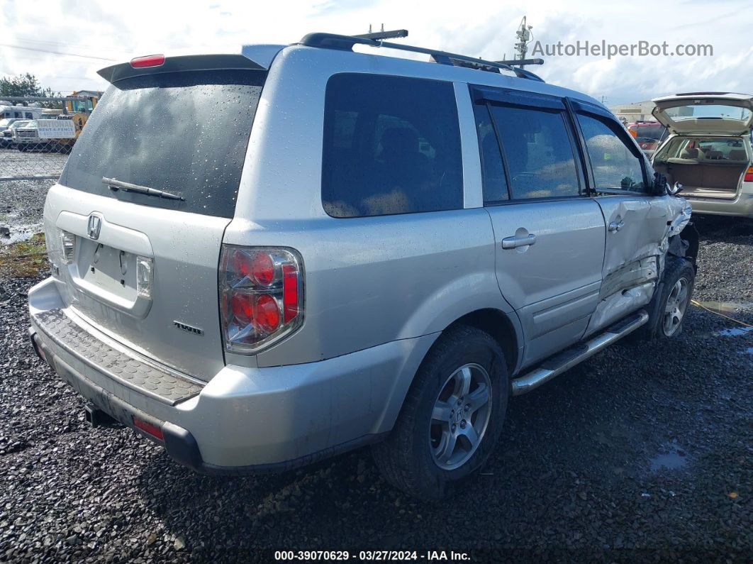 2007 Honda Pilot Ex-l Silver vin: 5FNYF18557B008470