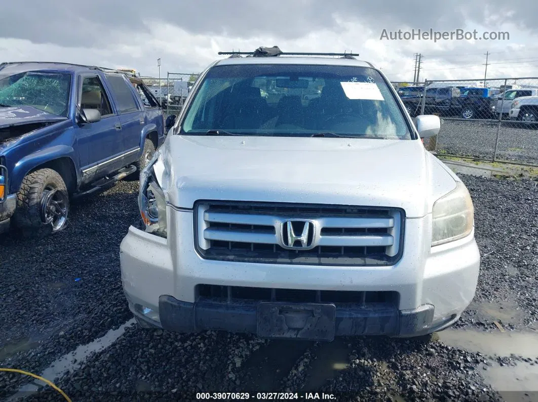 2007 Honda Pilot Ex-l Silver vin: 5FNYF18557B008470