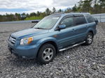 2007 Honda Pilot Exl Blue vin: 5FNYF18557B032722