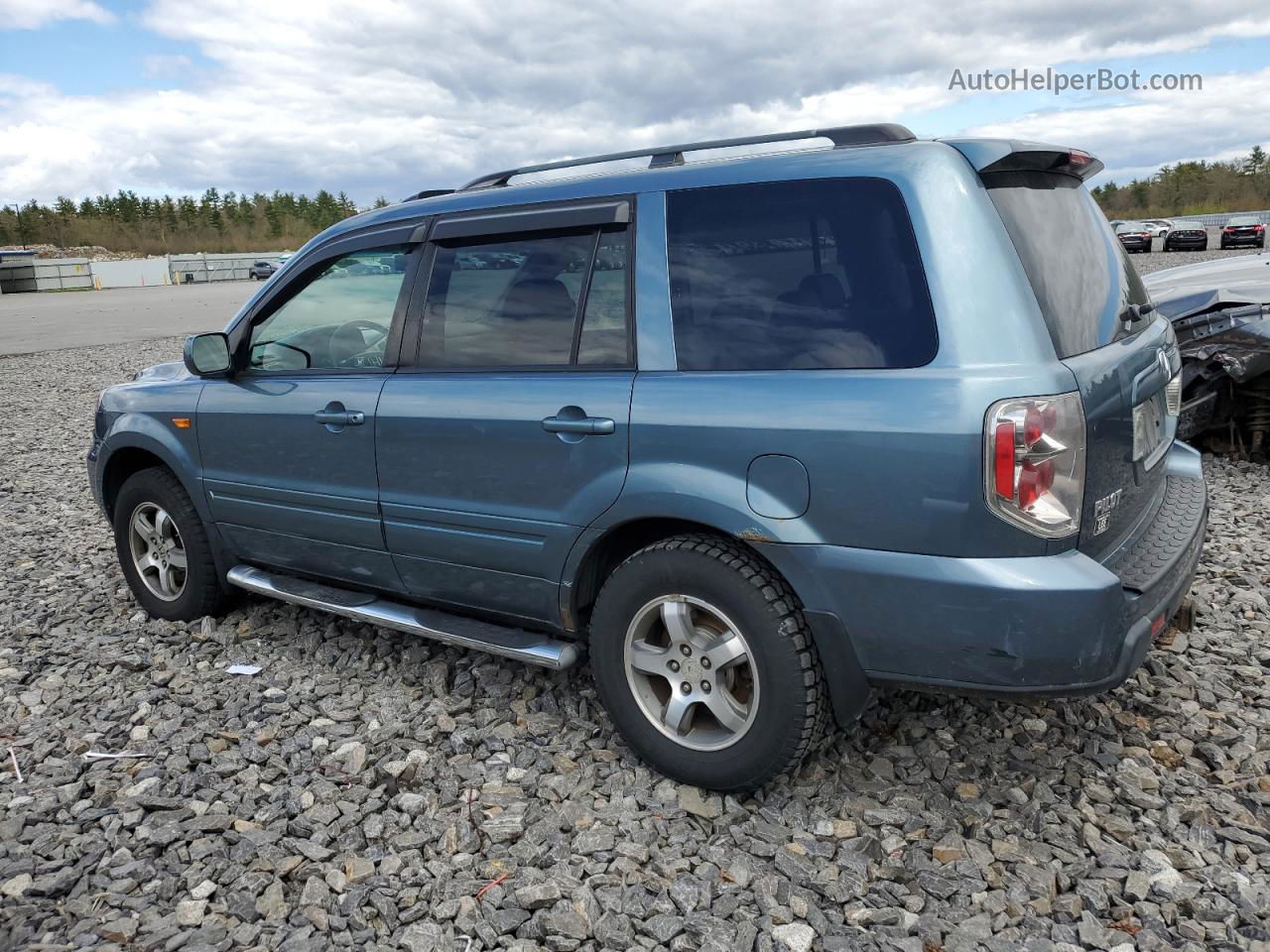 2007 Honda Pilot Exl Blue vin: 5FNYF18557B032722