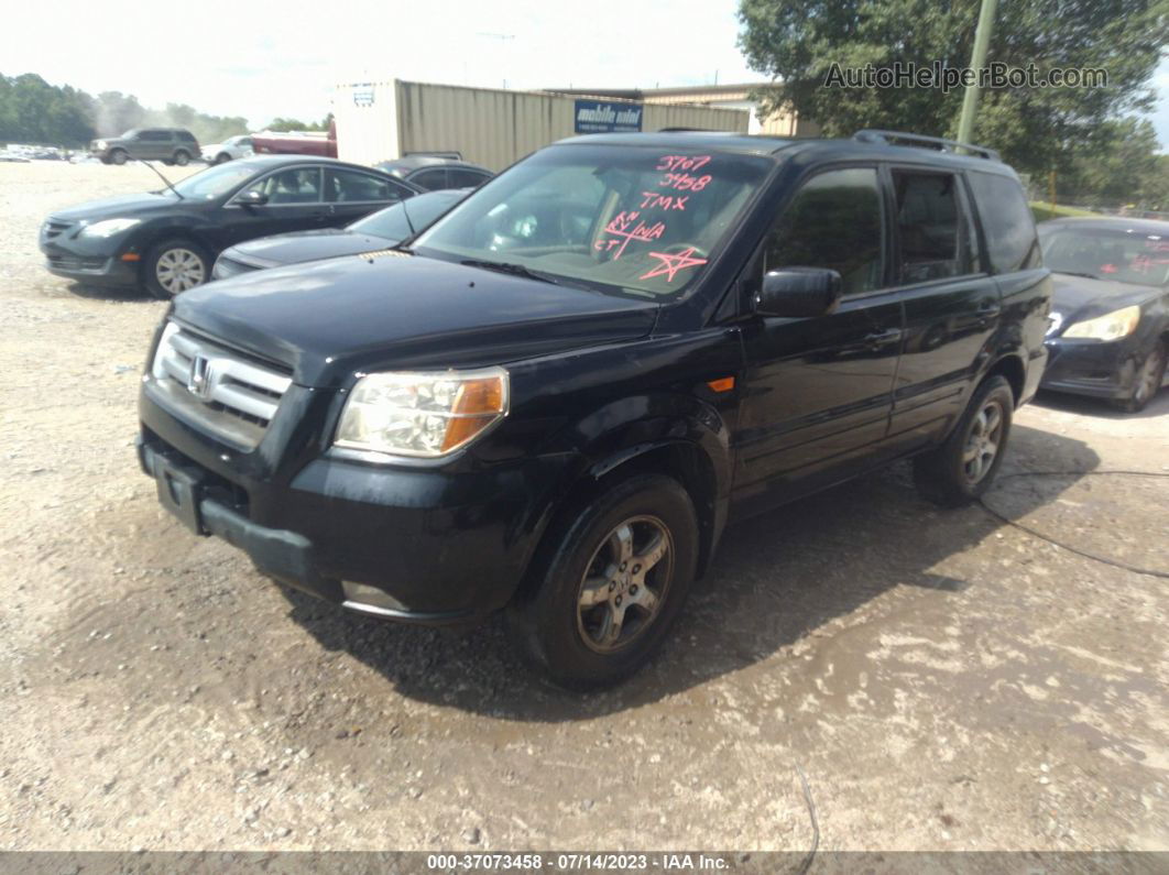 2007 Honda Pilot Ex-l Black vin: 5FNYF18567B013645