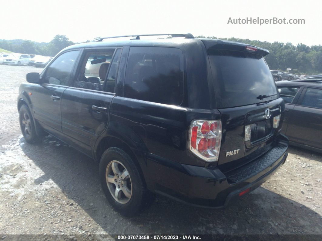 2007 Honda Pilot Ex-l Black vin: 5FNYF18567B013645