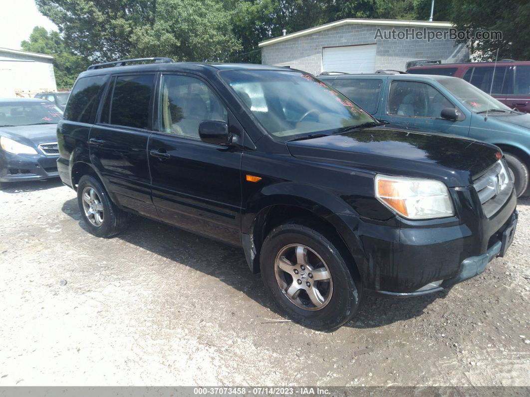 2007 Honda Pilot Ex-l Black vin: 5FNYF18567B013645