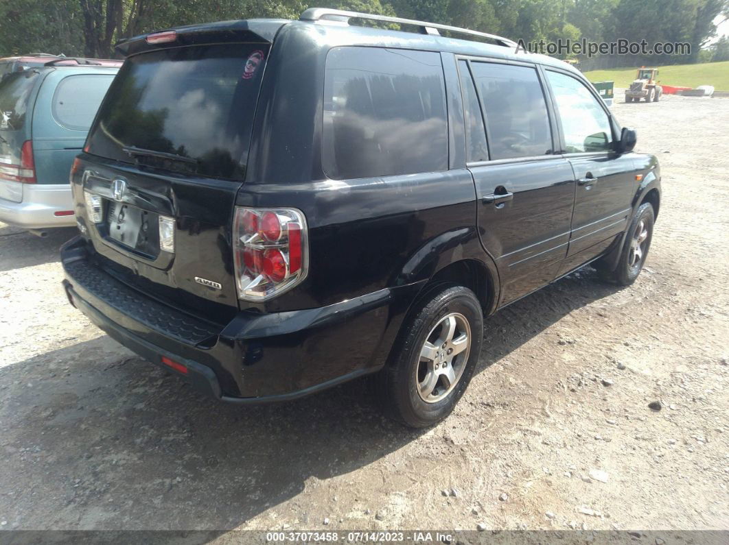 2007 Honda Pilot Ex-l Black vin: 5FNYF18567B013645