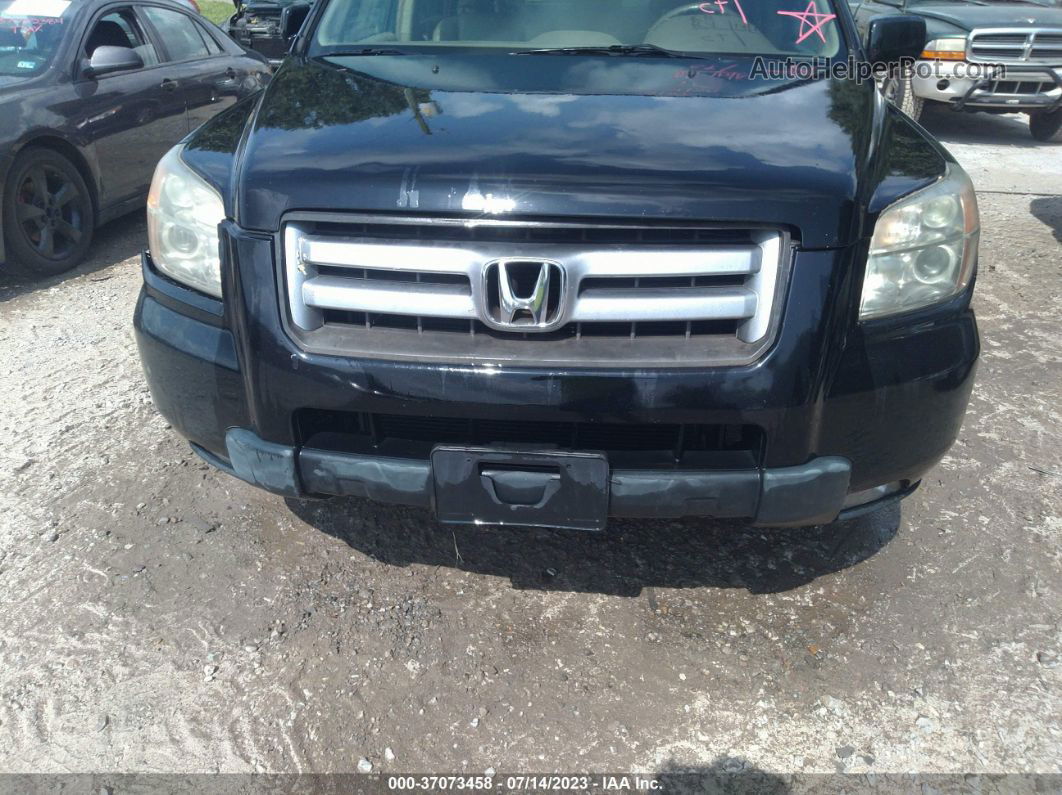 2007 Honda Pilot Ex-l Black vin: 5FNYF18567B013645