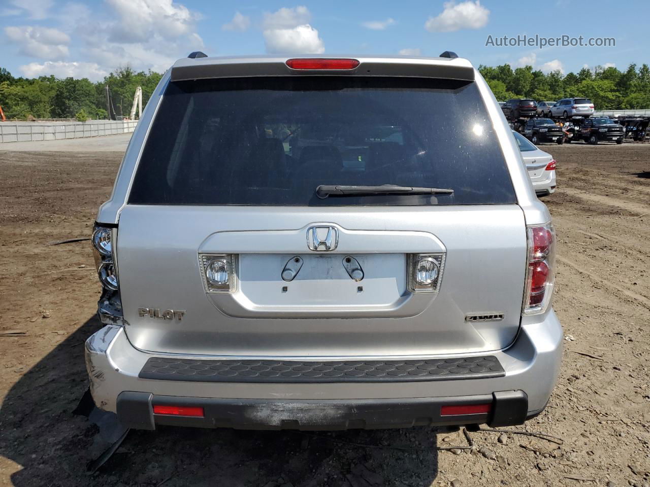 2007 Honda Pilot Exl Silver vin: 5FNYF18567B015010