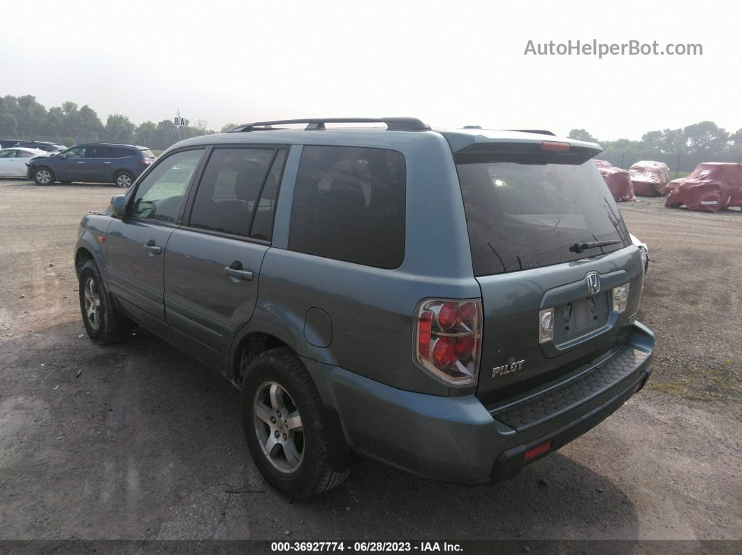 2007 Honda Pilot Ex-l Blue vin: 5FNYF18567B028081