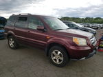 2007 Honda Pilot Exl Burgundy vin: 5FNYF18577B029787