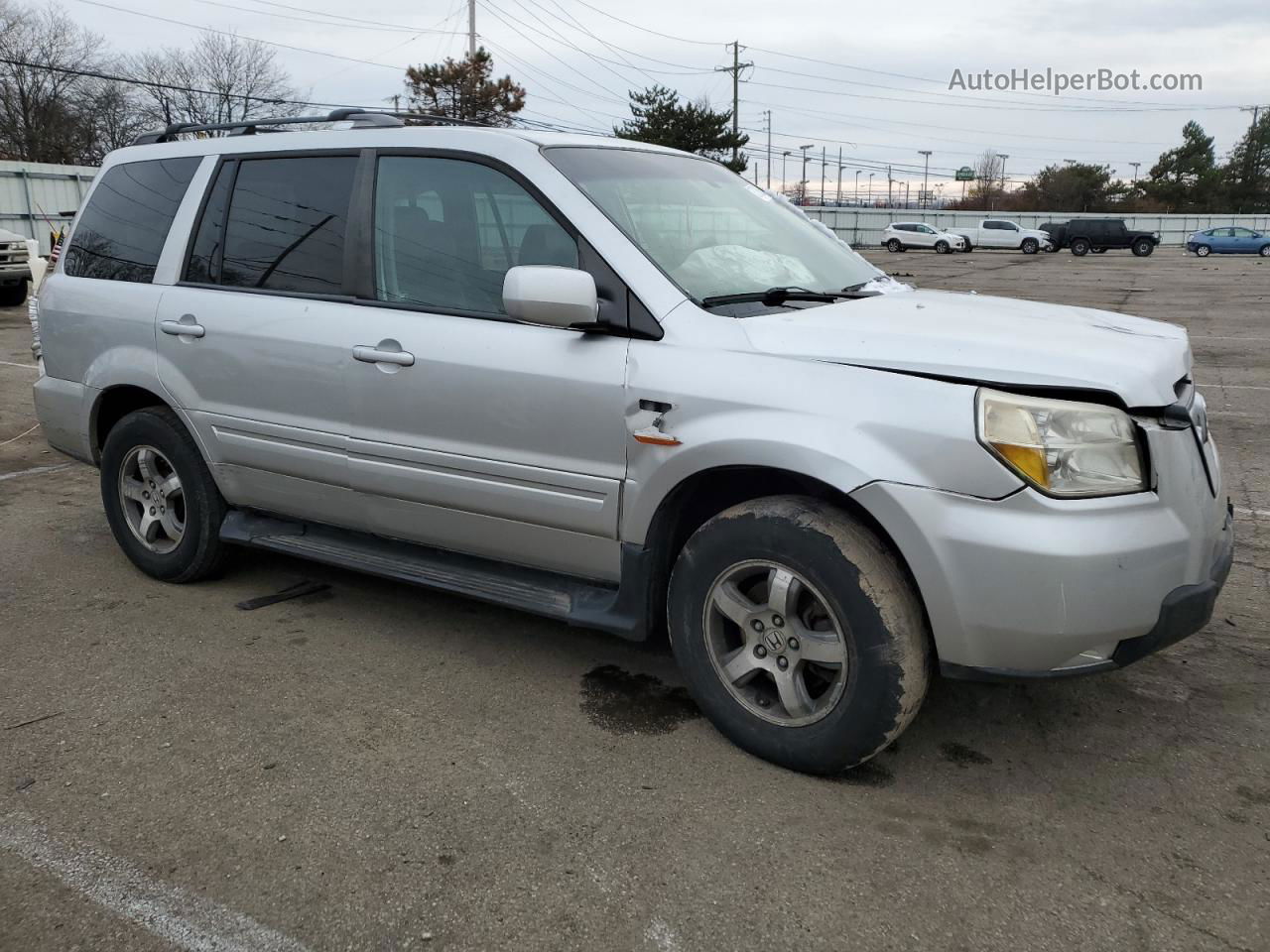 2007 Honda Pilot Exl Silver vin: 5FNYF18577B031300