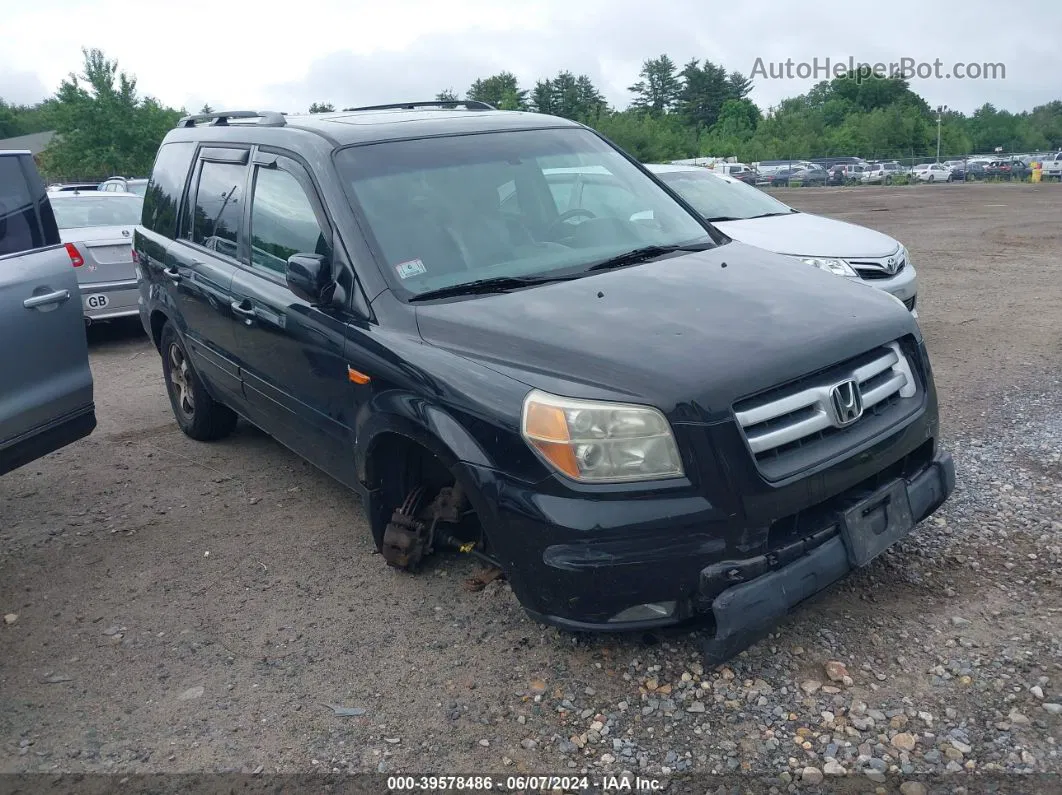 2007 Honda Pilot Ex-l Black vin: 5FNYF18577B031636