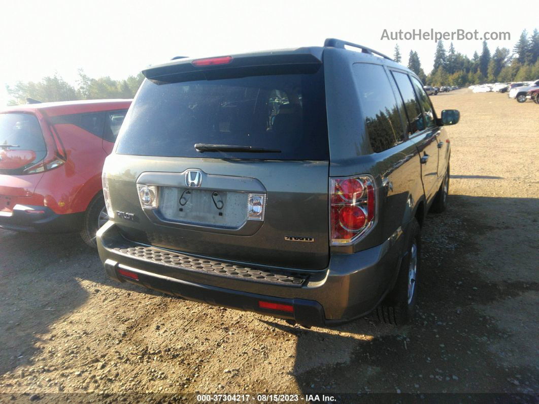 2007 Honda Pilot Ex-l Gray vin: 5FNYF18577B033015