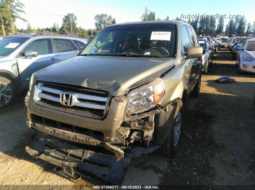 2007 Honda Pilot Ex-l Gray vin: 5FNYF18577B033015