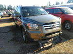 2007 Honda Pilot Ex-l Gray vin: 5FNYF18577B033015