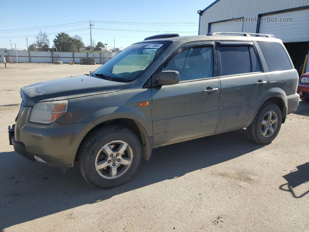 2007 Honda Pilot Exl Green vin: 5FNYF18587B027997