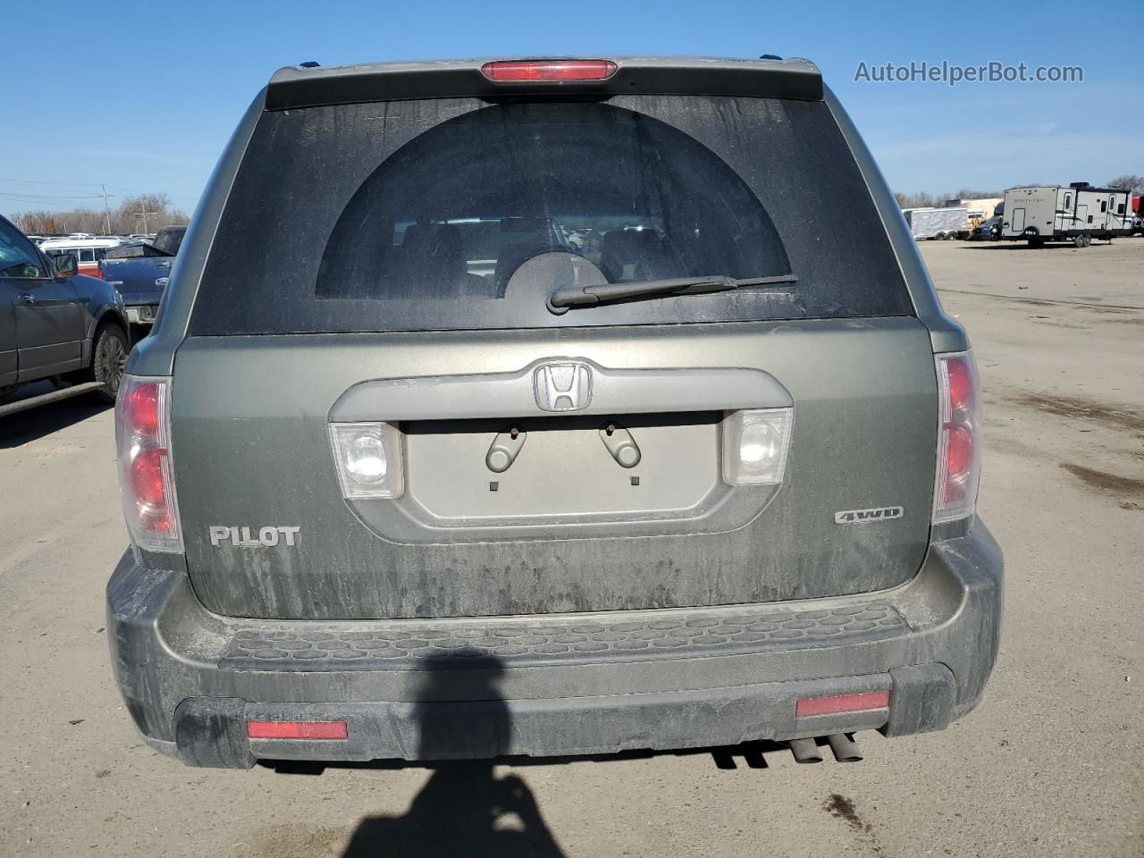 2007 Honda Pilot Exl Green vin: 5FNYF18587B027997