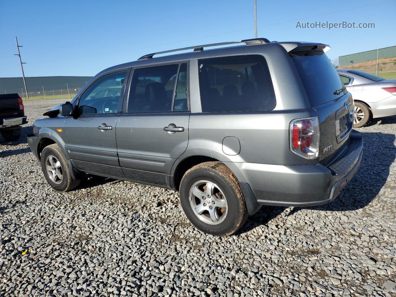 2007 Honda Pilot Exl Gray vin: 5FNYF18597B022386