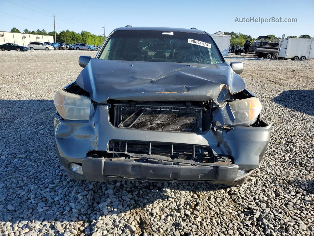 2007 Honda Pilot Exl Gray vin: 5FNYF18597B022386