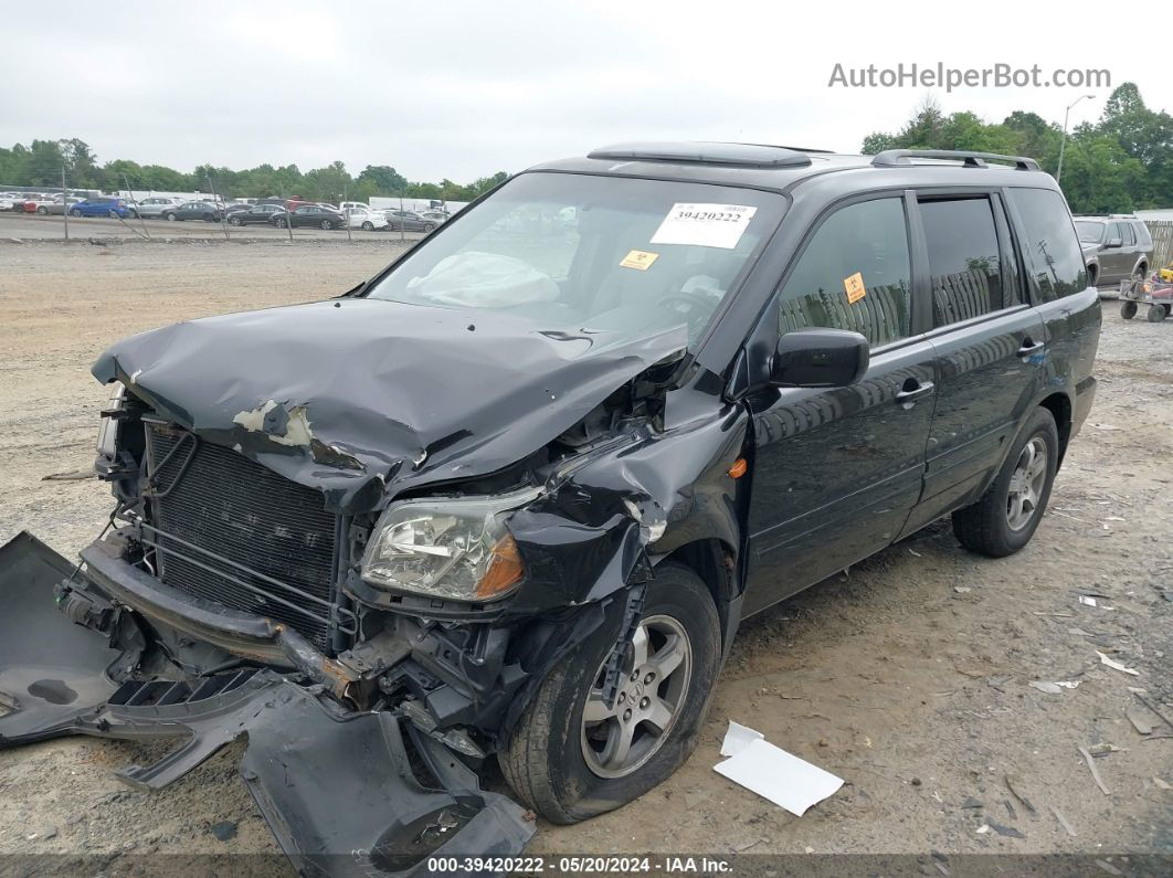 2007 Honda Pilot Ex-l Black vin: 5FNYF18597B032013