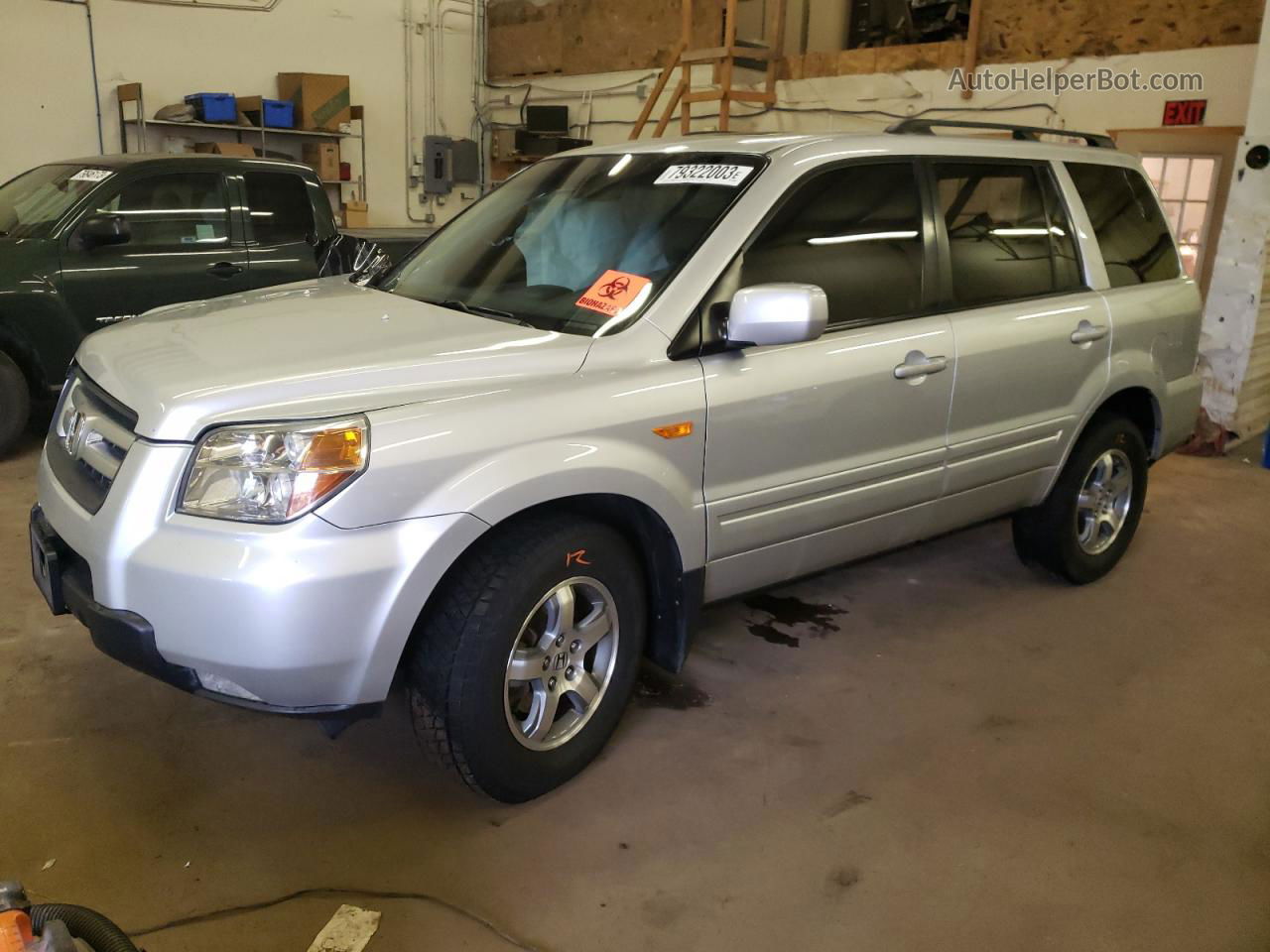 2007 Honda Pilot Exl Silver vin: 5FNYF185X7B017858