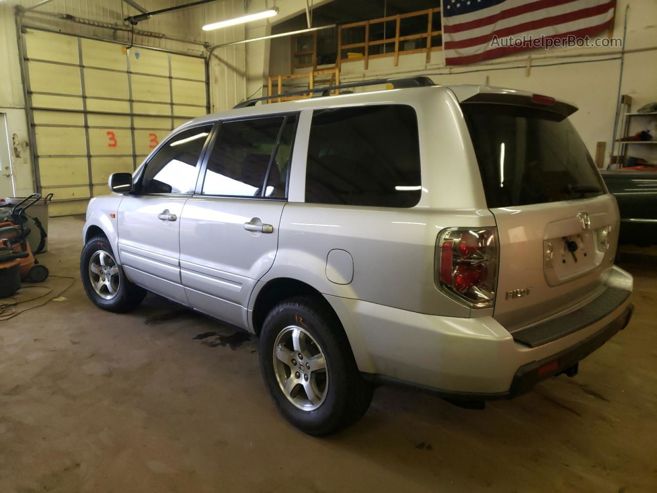 2007 Honda Pilot Exl Silver vin: 5FNYF185X7B017858