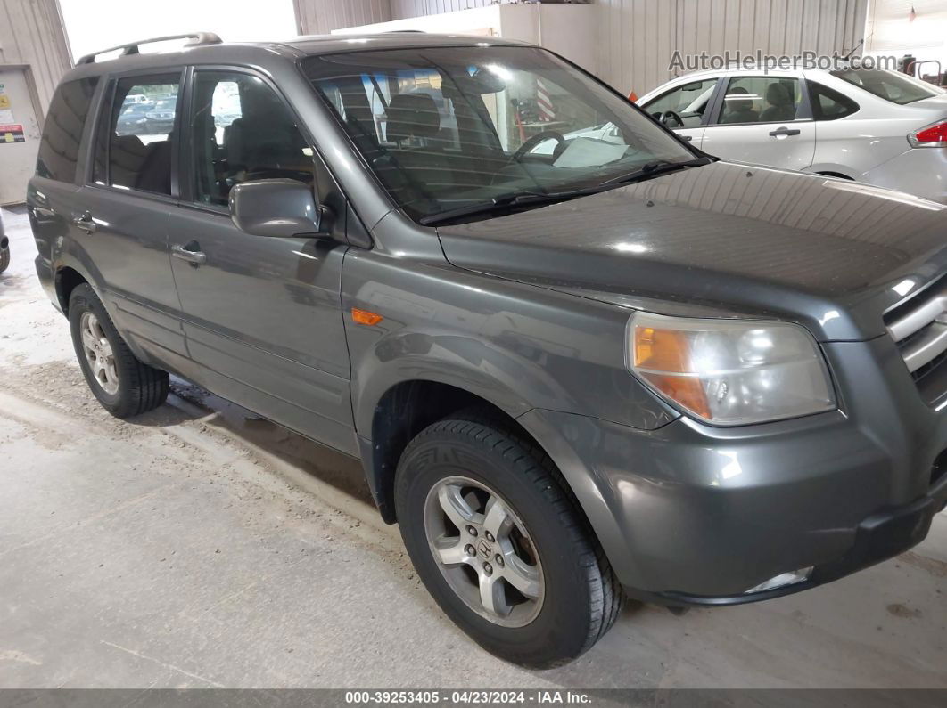 2007 Honda Pilot Ex-l Gray vin: 5FNYF18607B014959