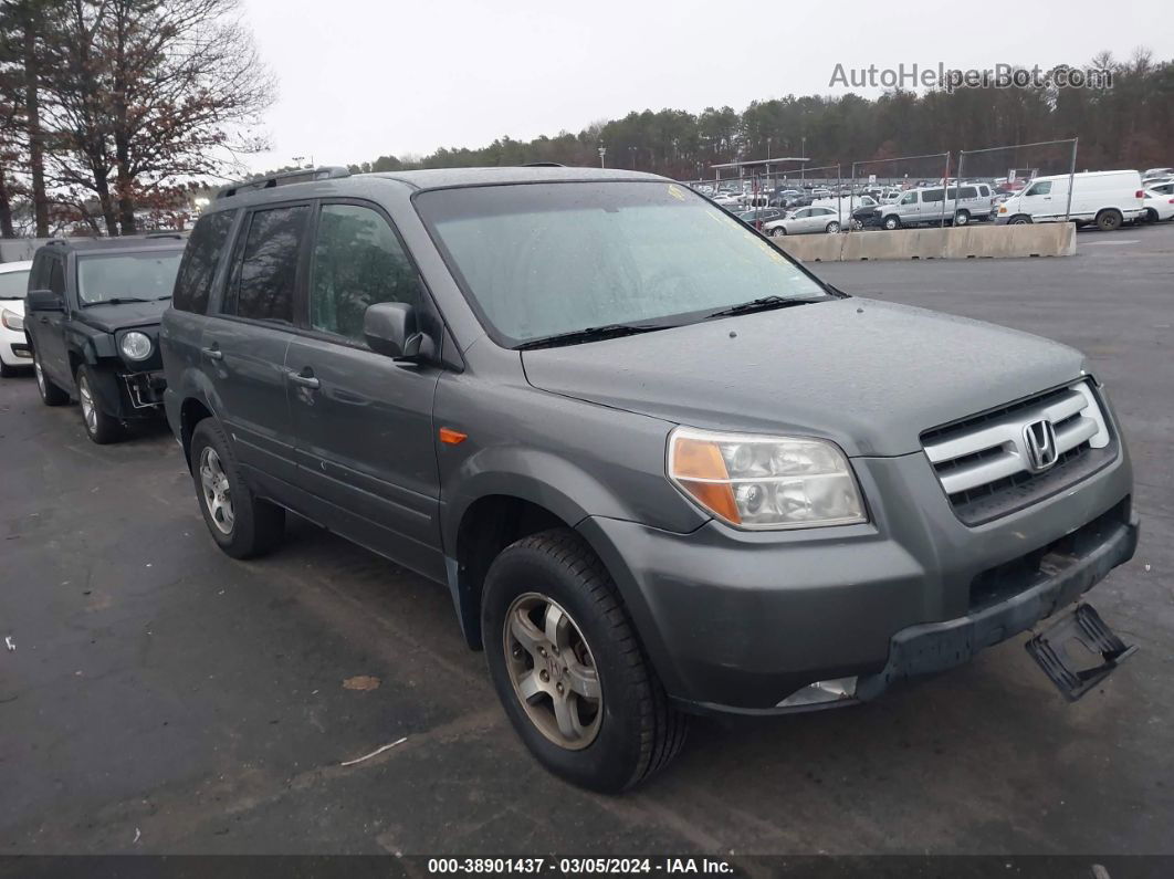 2007 Honda Pilot Ex-l Gray vin: 5FNYF18637B013482