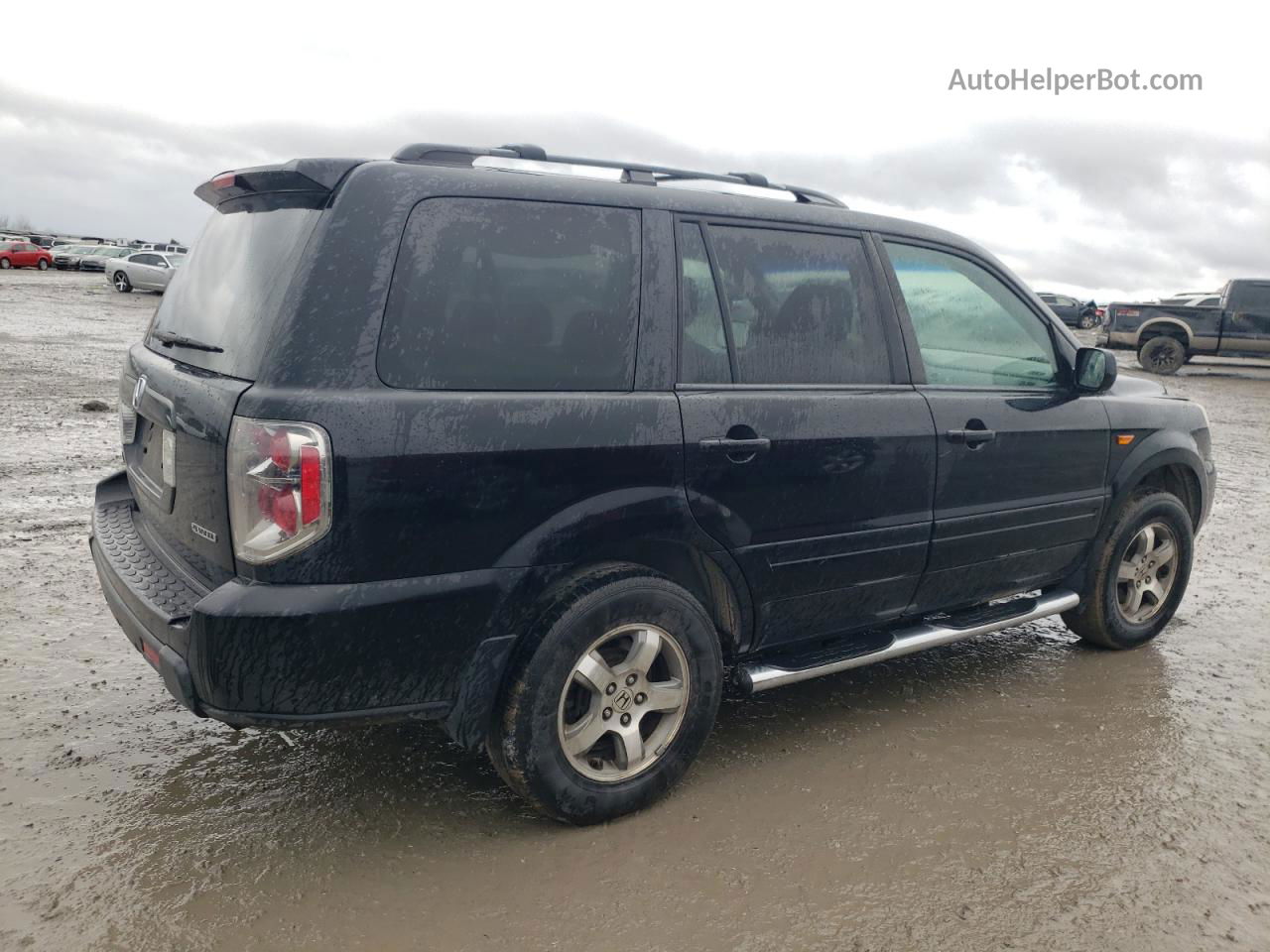 2007 Honda Pilot Exl Black vin: 5FNYF18647B017220