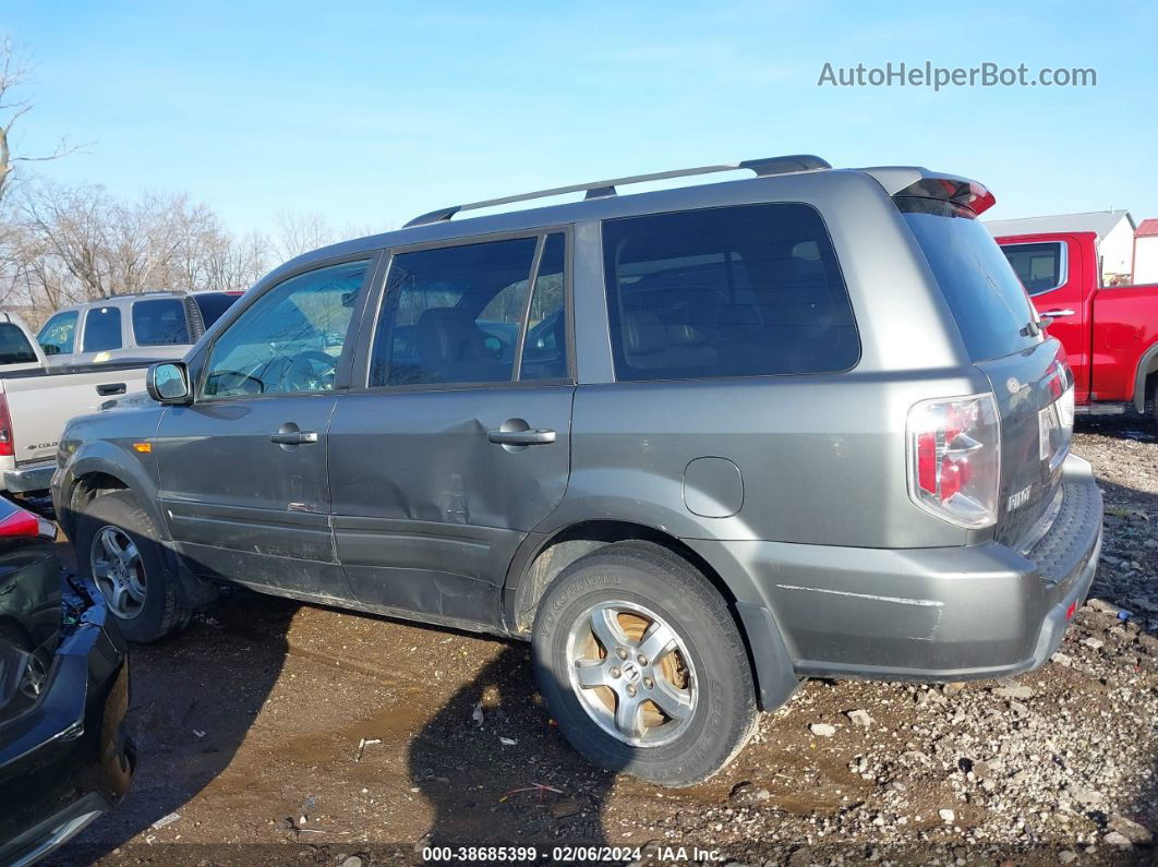 2007 Honda Pilot Ex-l Gray vin: 5FNYF18647B033059