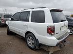 2007 Honda Pilot Exl White vin: 5FNYF18667B006459