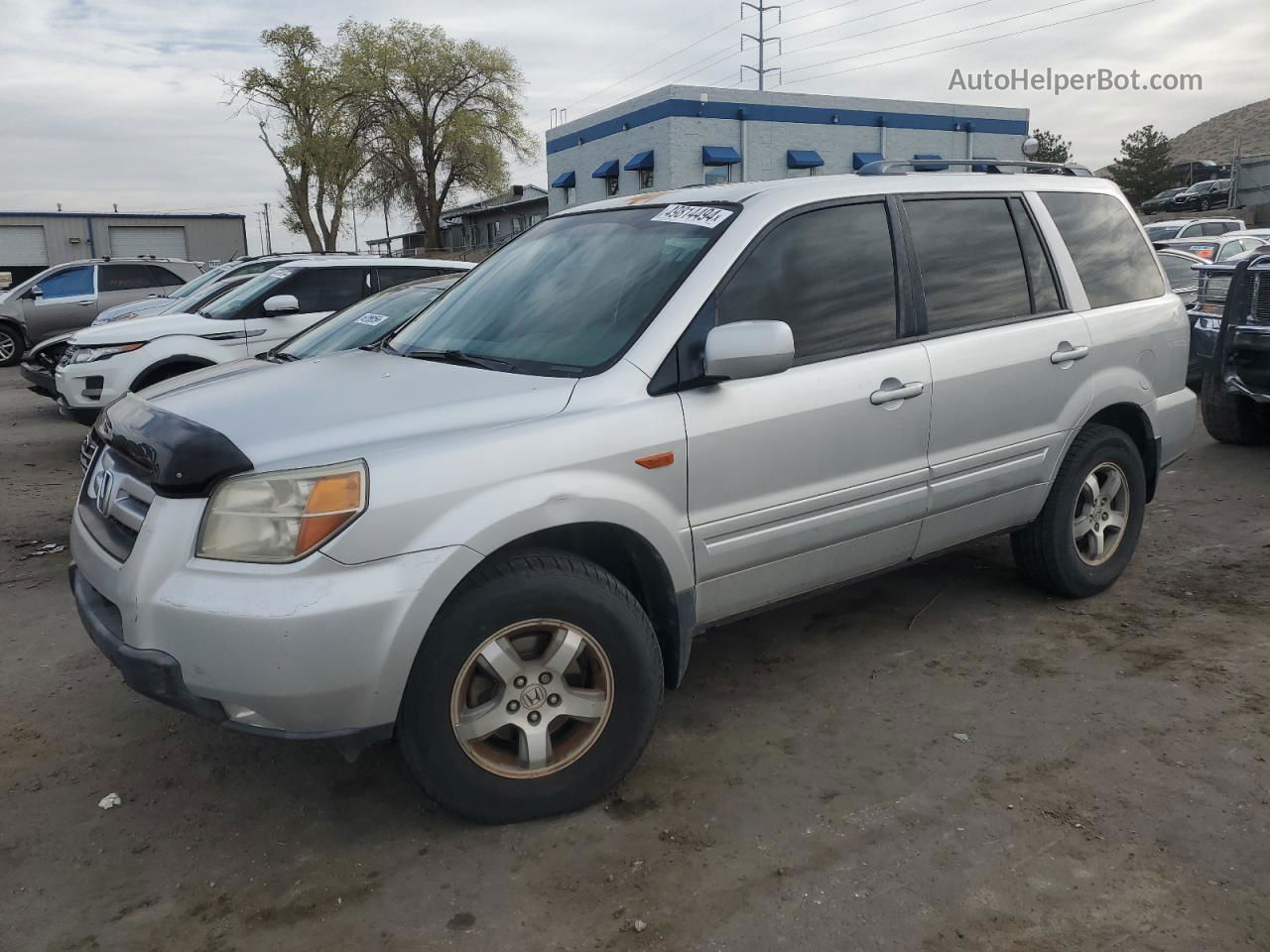 2007 Honda Pilot Exl Silver vin: 5FNYF18667B014738