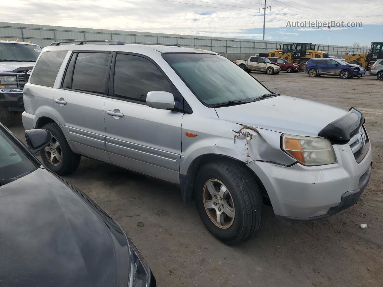 2007 Honda Pilot Exl Silver vin: 5FNYF18667B014738