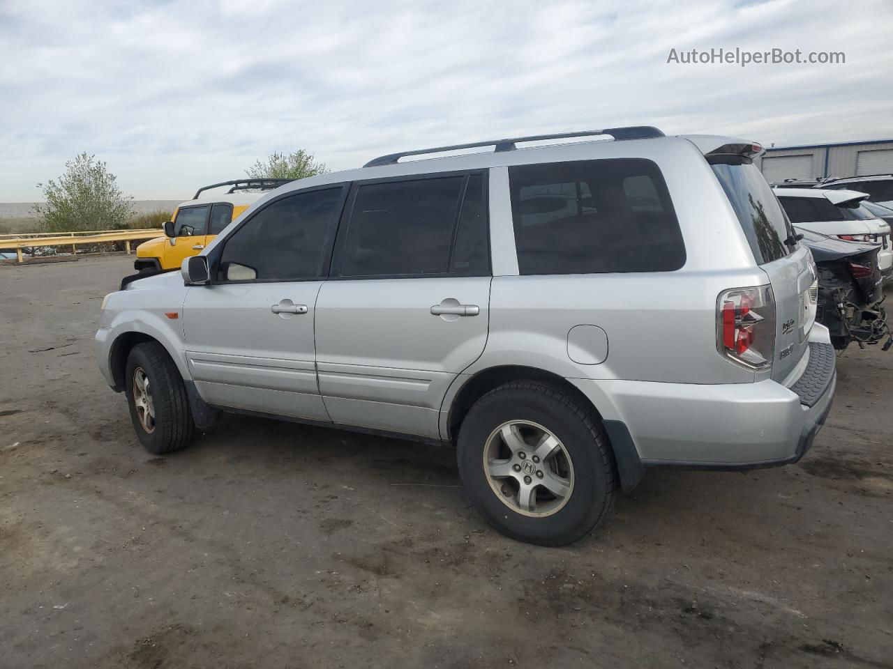 2007 Honda Pilot Exl Silver vin: 5FNYF18667B014738