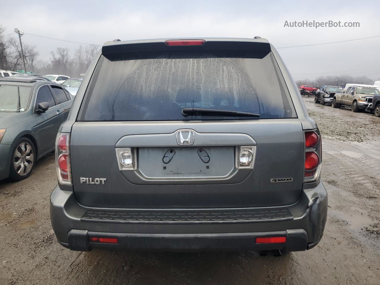 2007 Honda Pilot Exl Gray vin: 5FNYF18677B018202