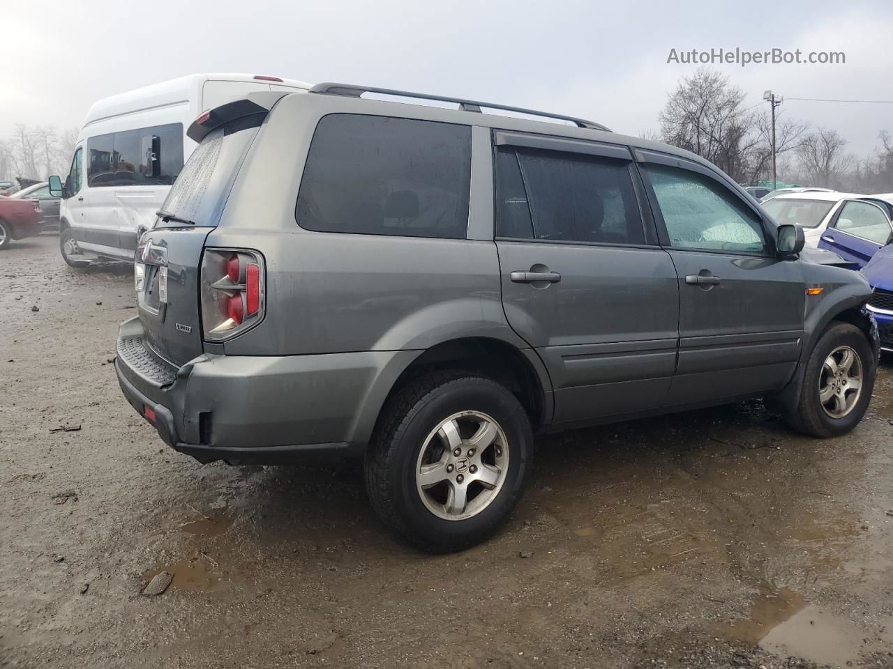 2007 Honda Pilot Exl Gray vin: 5FNYF18677B018202