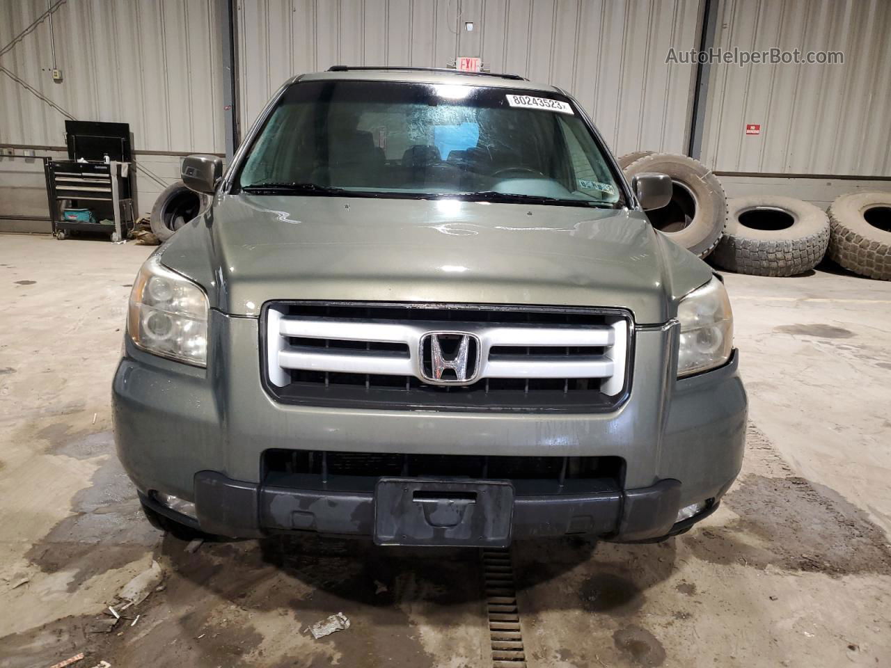 2007 Honda Pilot Exl Green vin: 5FNYF18687B002977