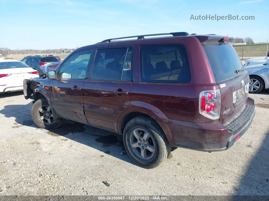 2007 Honda Pilot Ex-l Purple vin: 5FNYF18697B006018