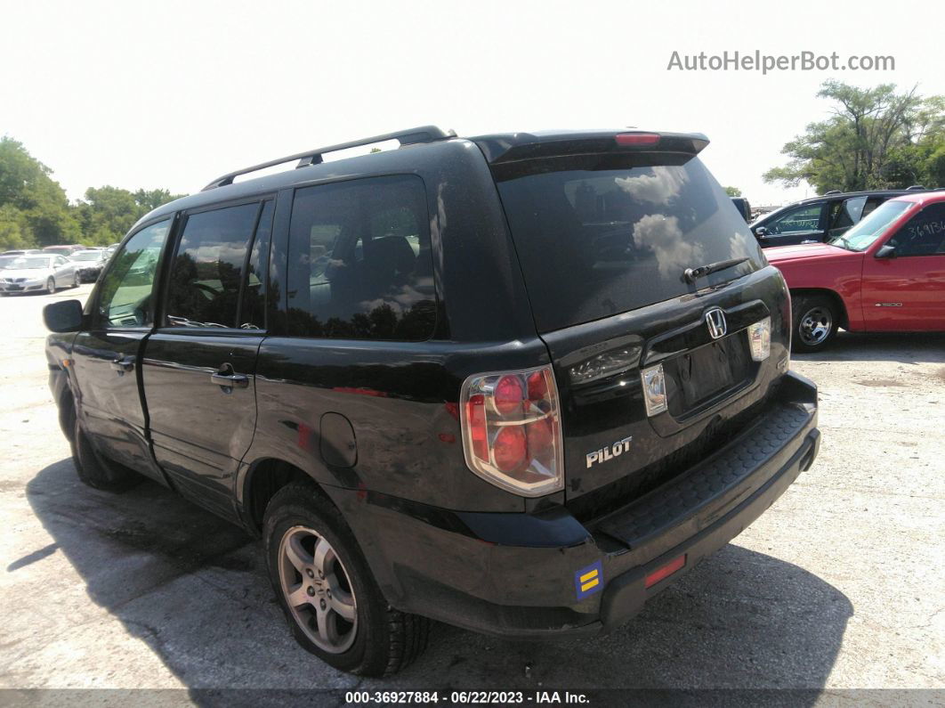 2007 Honda Pilot Ex-l Black vin: 5FNYF18697B017228