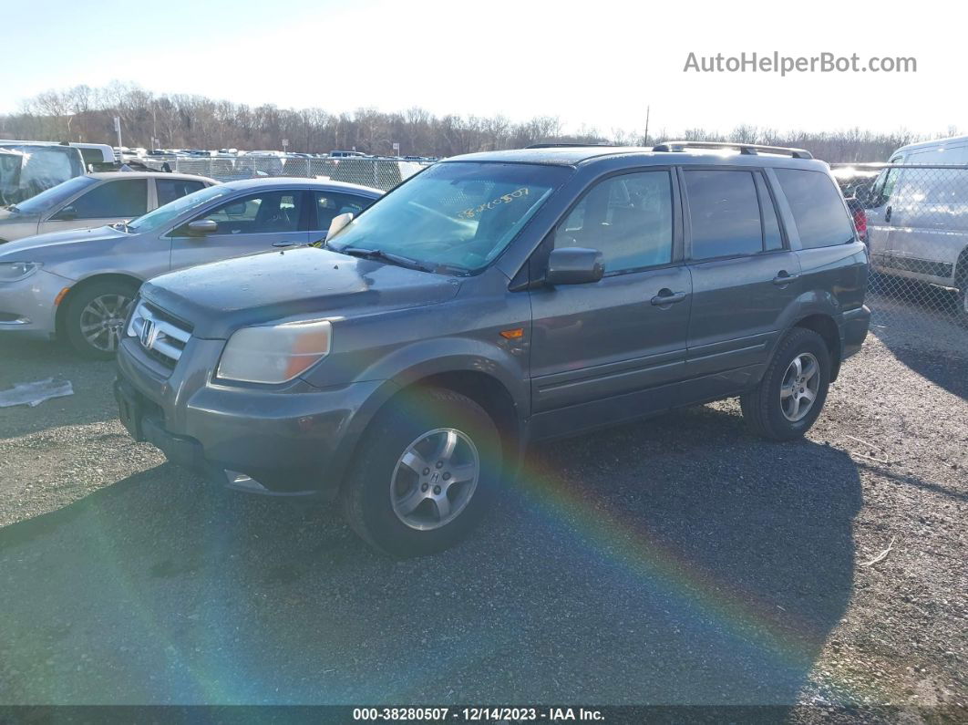 2007 Honda Pilot Ex-l Gray vin: 5FNYF18697B029587