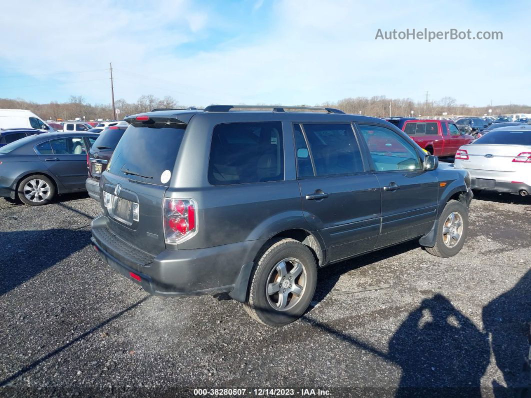 2007 Honda Pilot Ex-l Gray vin: 5FNYF18697B029587