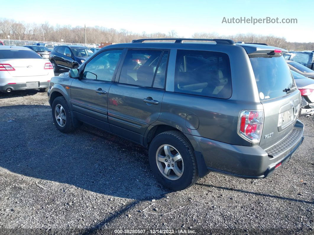 2007 Honda Pilot Ex-l Gray vin: 5FNYF18697B029587