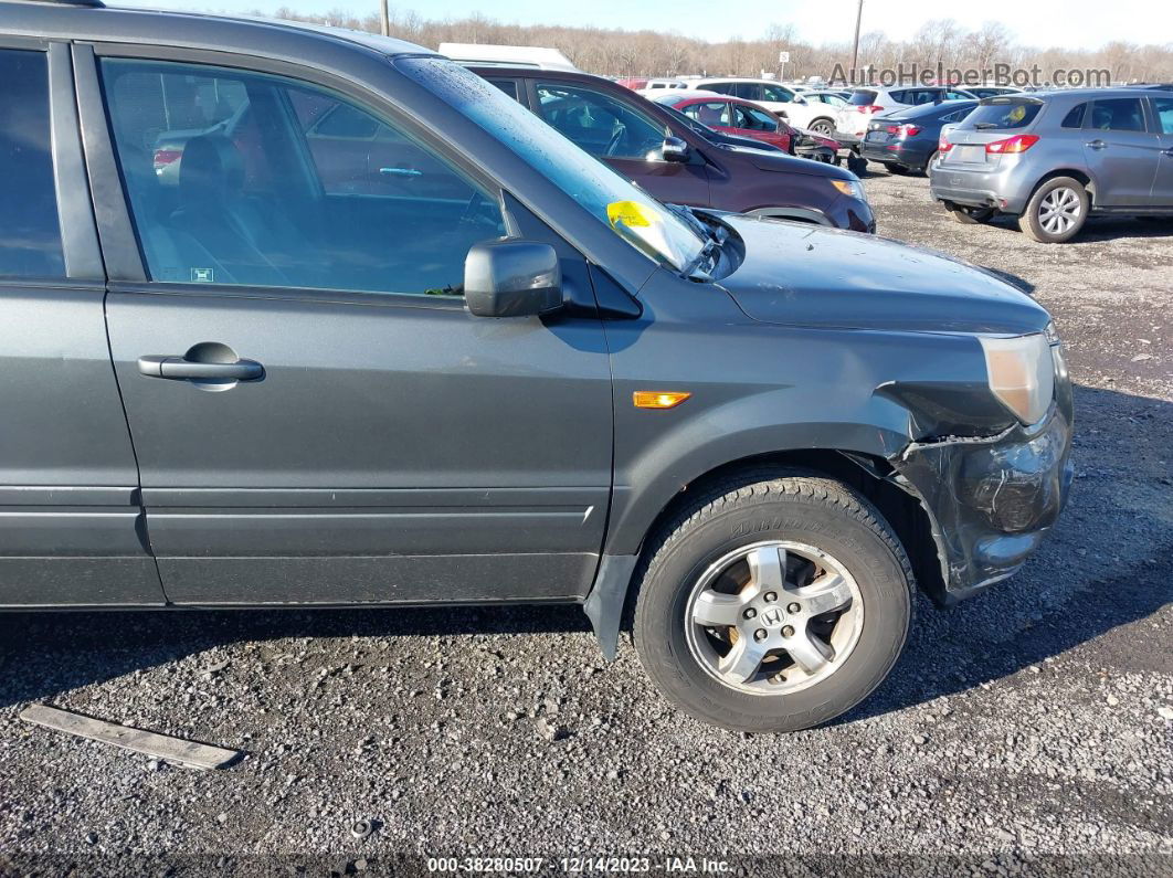 2007 Honda Pilot Ex-l Gray vin: 5FNYF18697B029587