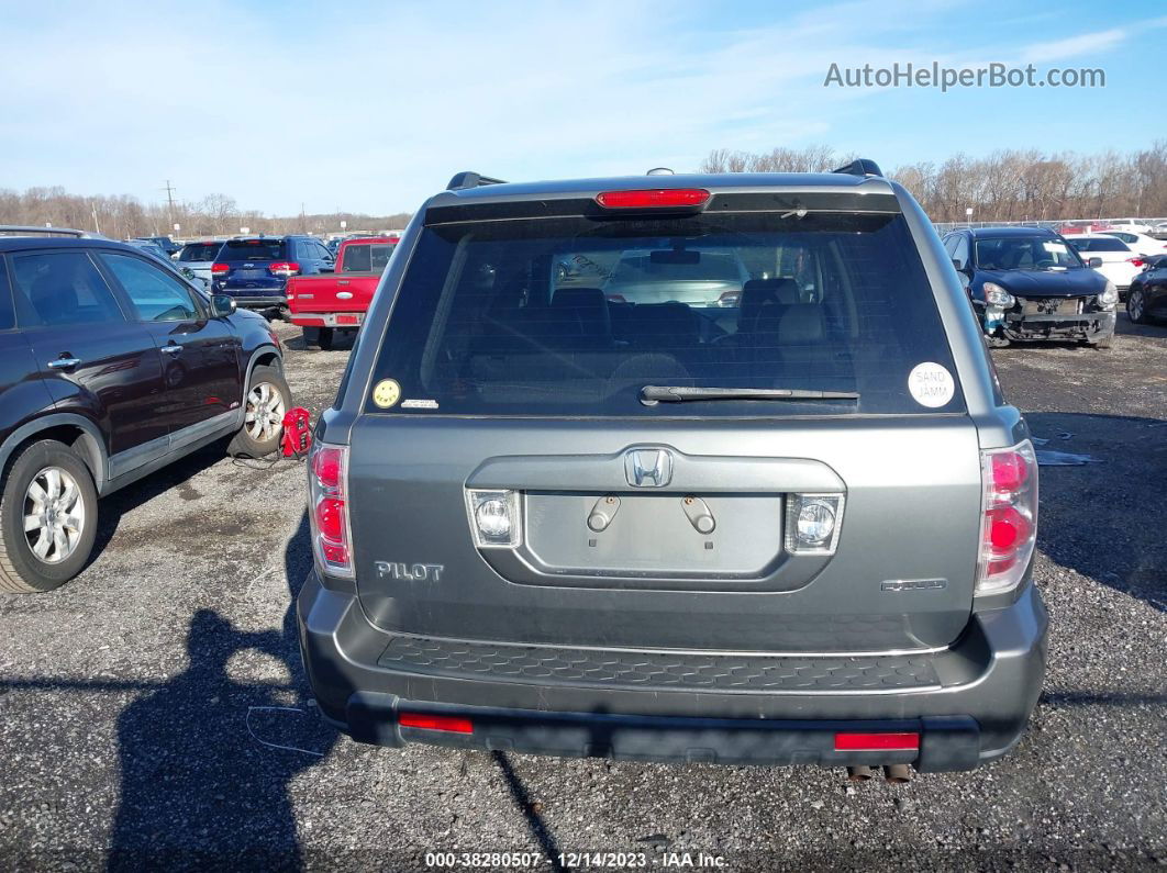 2007 Honda Pilot Ex-l Gray vin: 5FNYF18697B029587